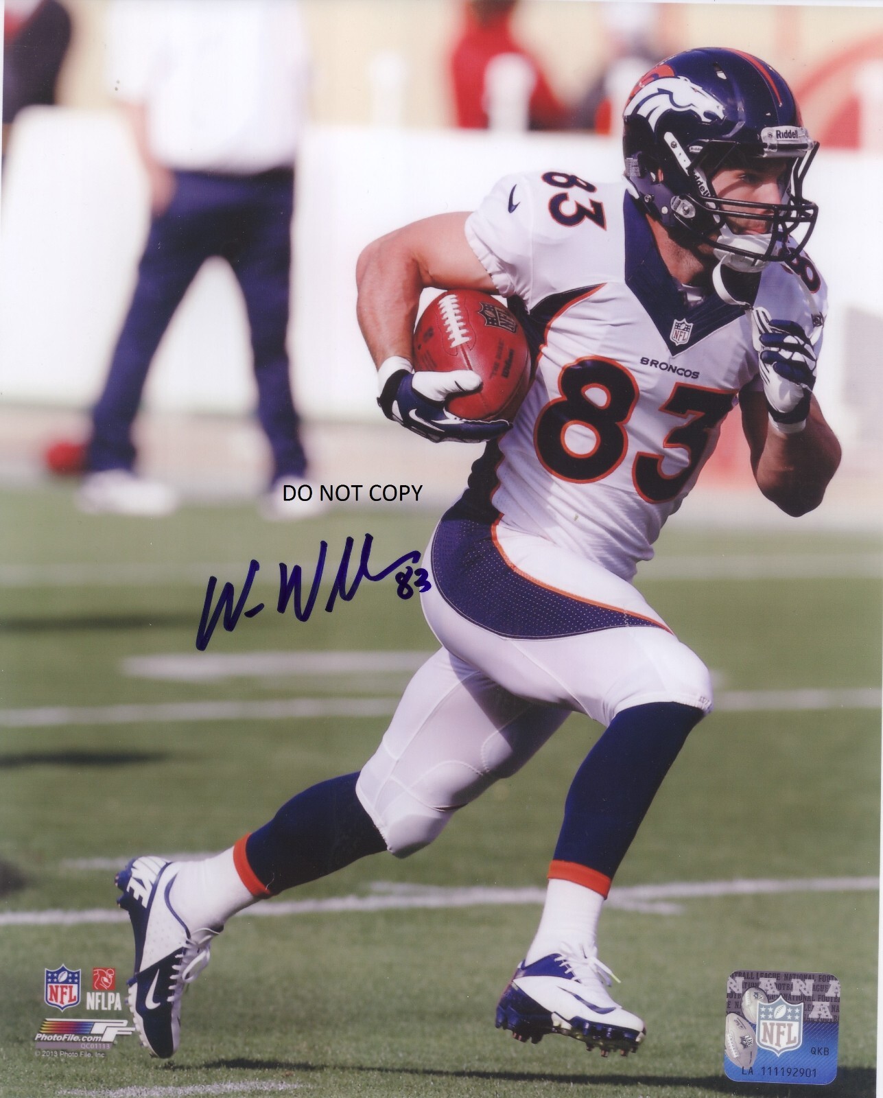 WES WELKER - DENVER BRONCOS Autographed Signed 8x10 Reprint Photo !!