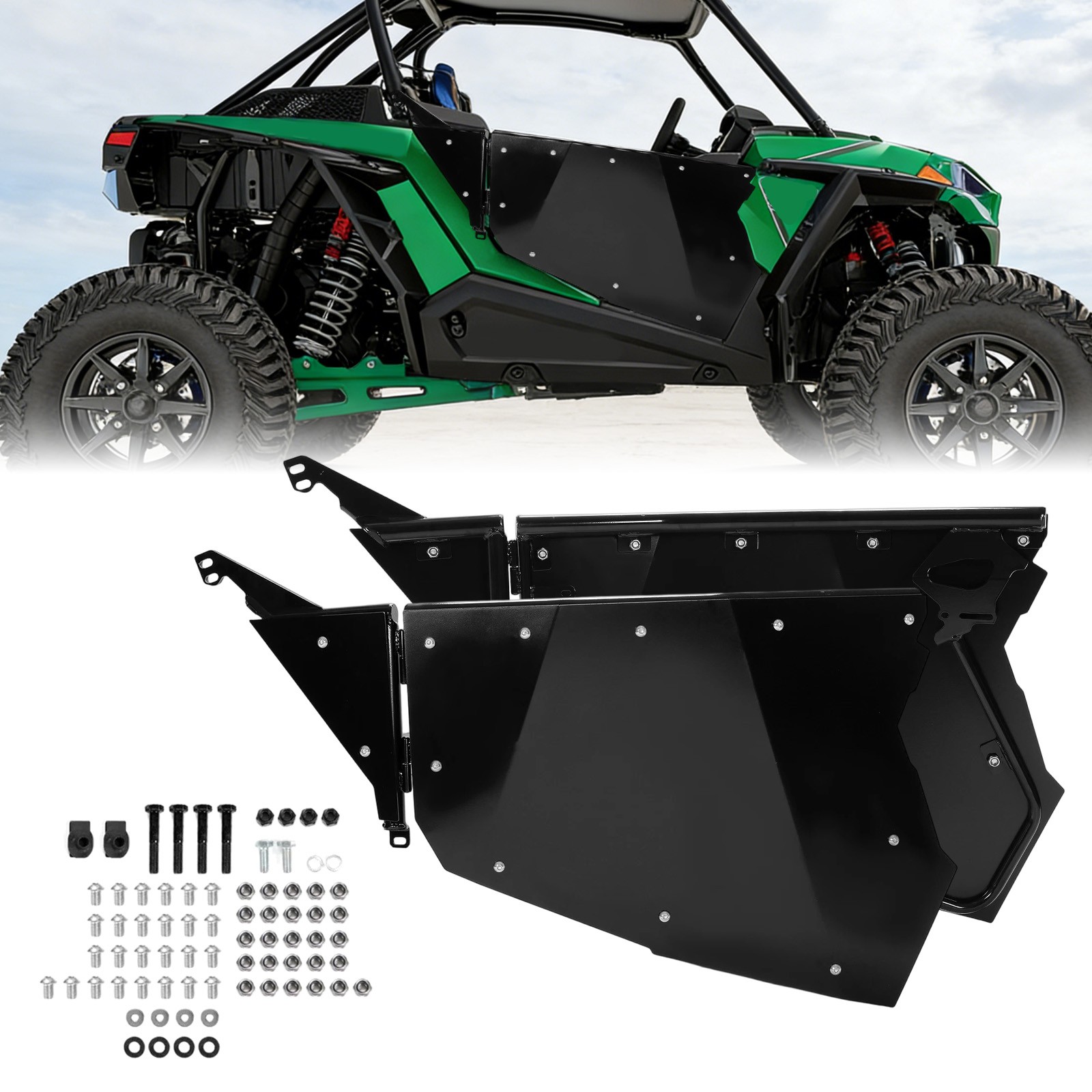 UTV  Aluminum Full Doors For 2014-2022 Polaris RZR XP Turbo/S XP 1000 2 Seats