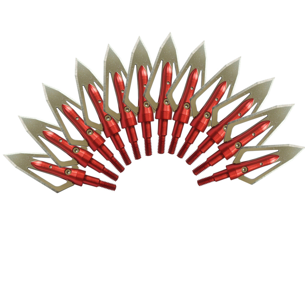 Archery 100 Grain Broadheads Arrowheads Tips for Compound Recurve bow Crossbow