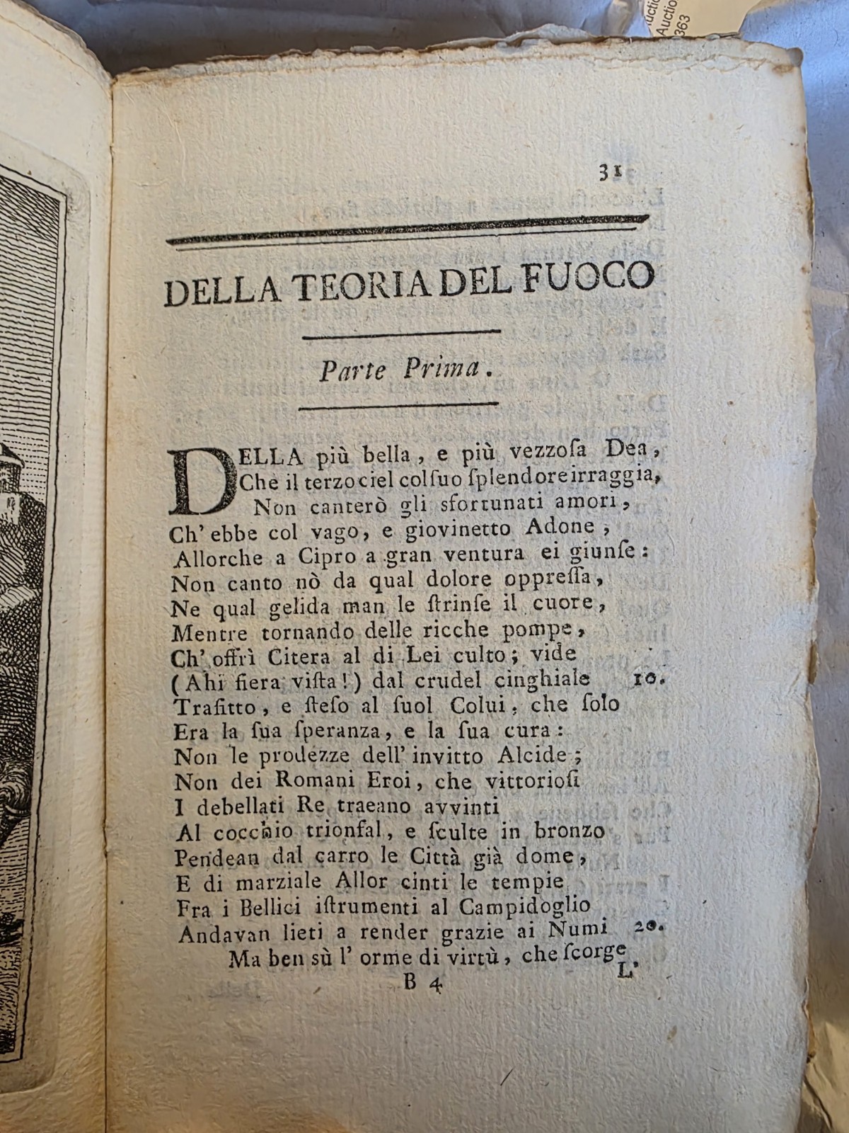 “The Theory of Fire” 1774 Rare Alchemy Florentine Text