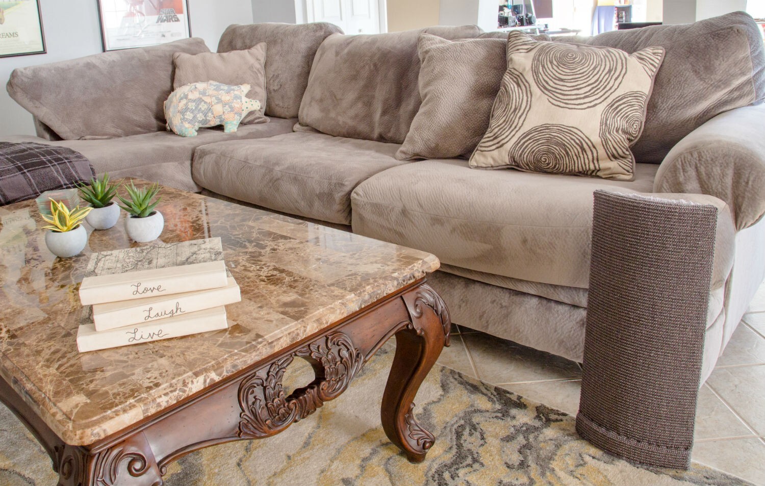 Sofa-Scratcher Cat Scratching Post & Couch Corner Protector