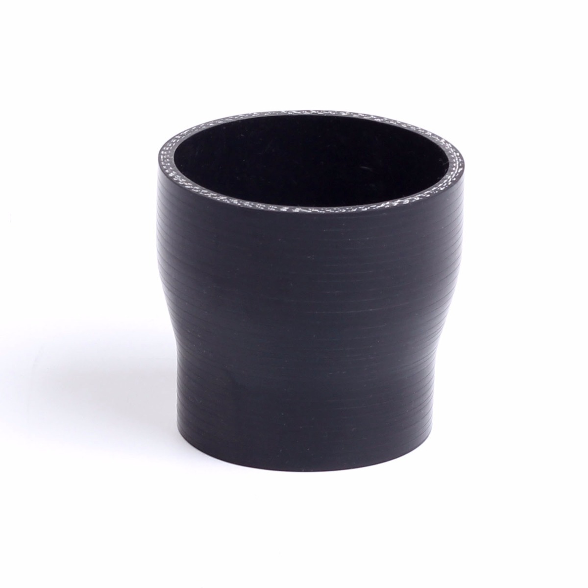 Black 2.25" to 2.5" 57 - 63 mm Straight Silicone Hose Reducer Turbo Coupler