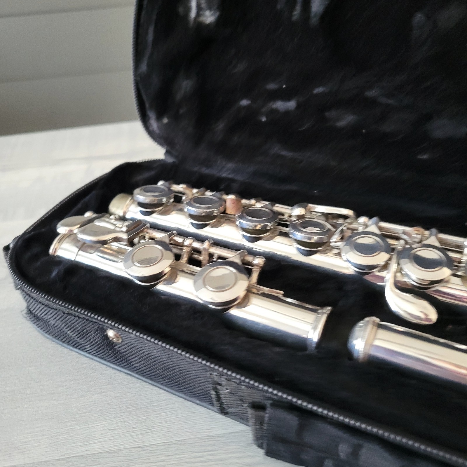 Ravel Flute In Case Silver Plate HC01952