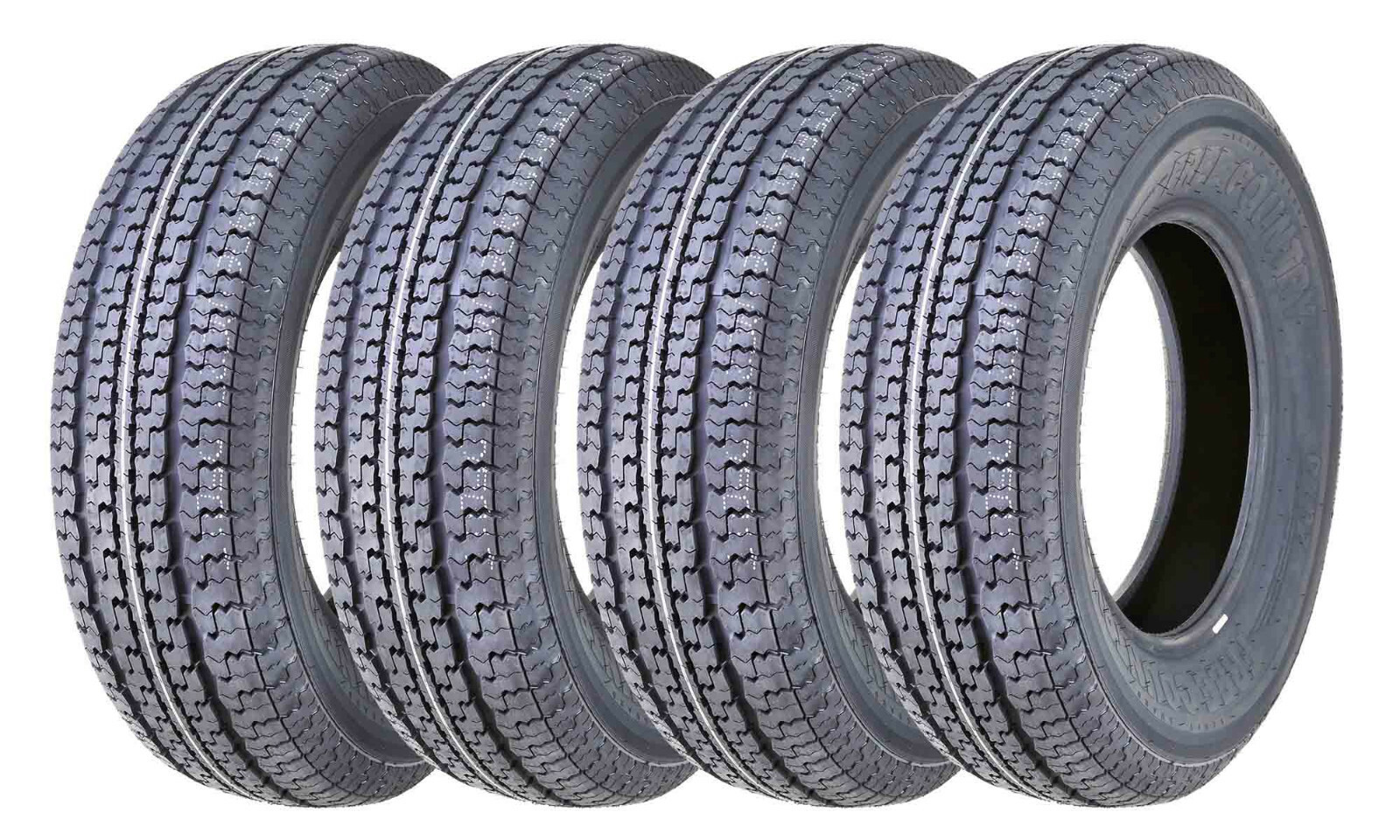 4 ST 205/75R15 Trailer Tires FREE COUNTRY 205 75 15 10PR Radial LRE Heavy Duty