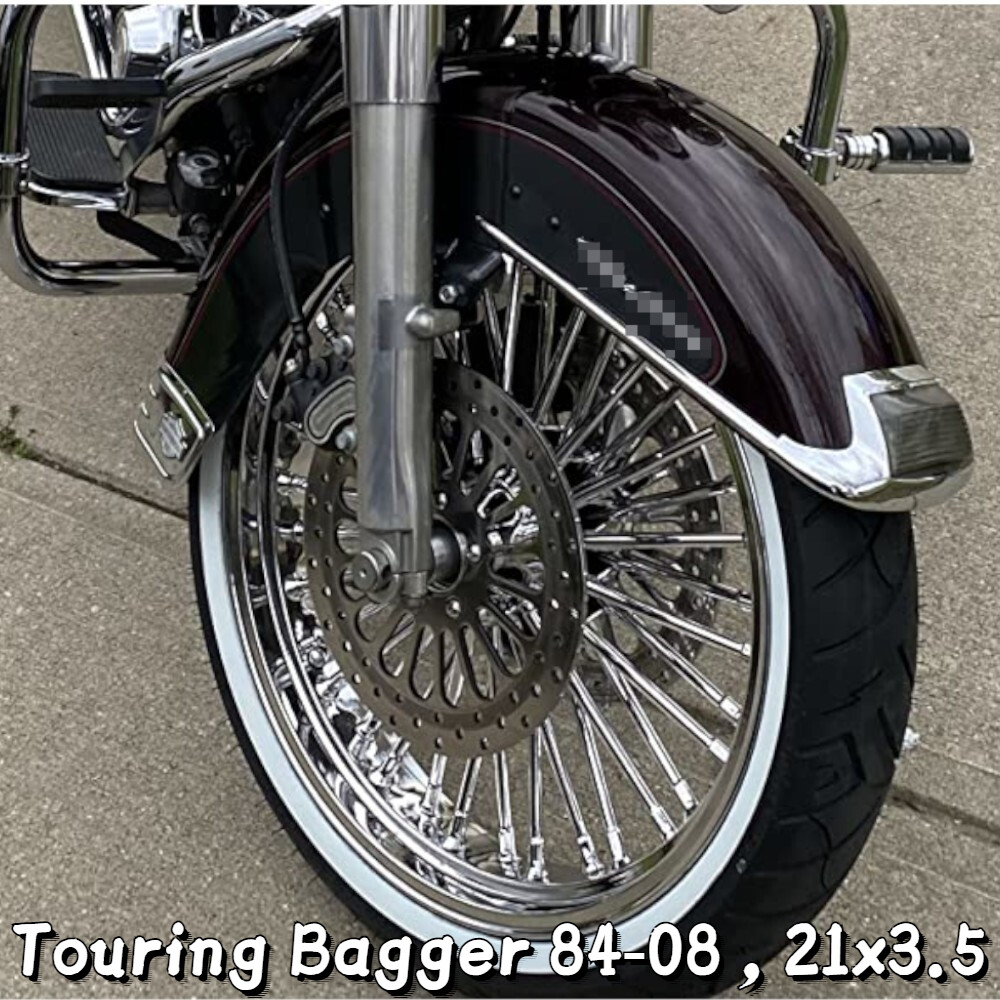 Touring 21x3.5 Fat Spoke Front Wheel for Harley Road King Street Glide 2000-2007