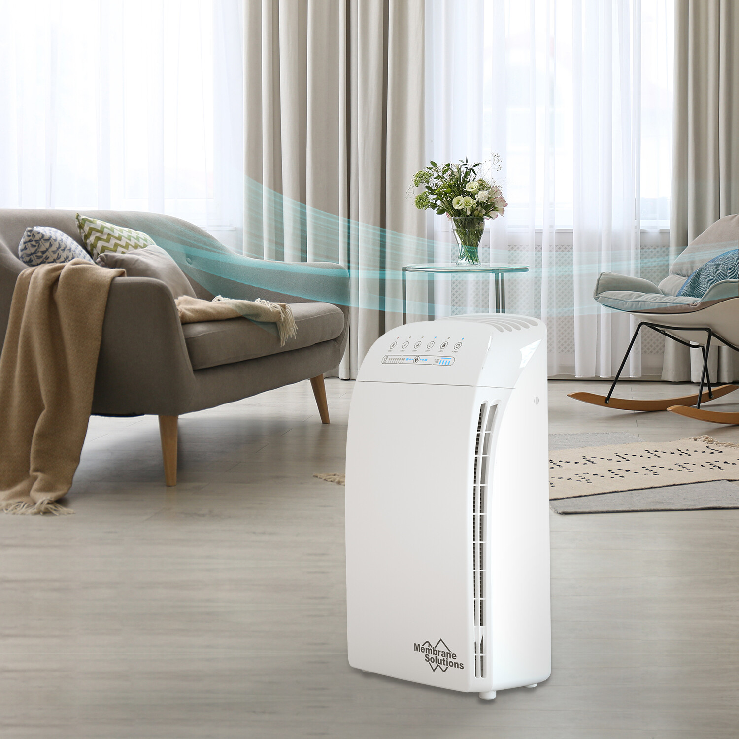 Home True HEPA Air Purifier Large Room Air Cleaner for Allergies Smoker Pet Dust
