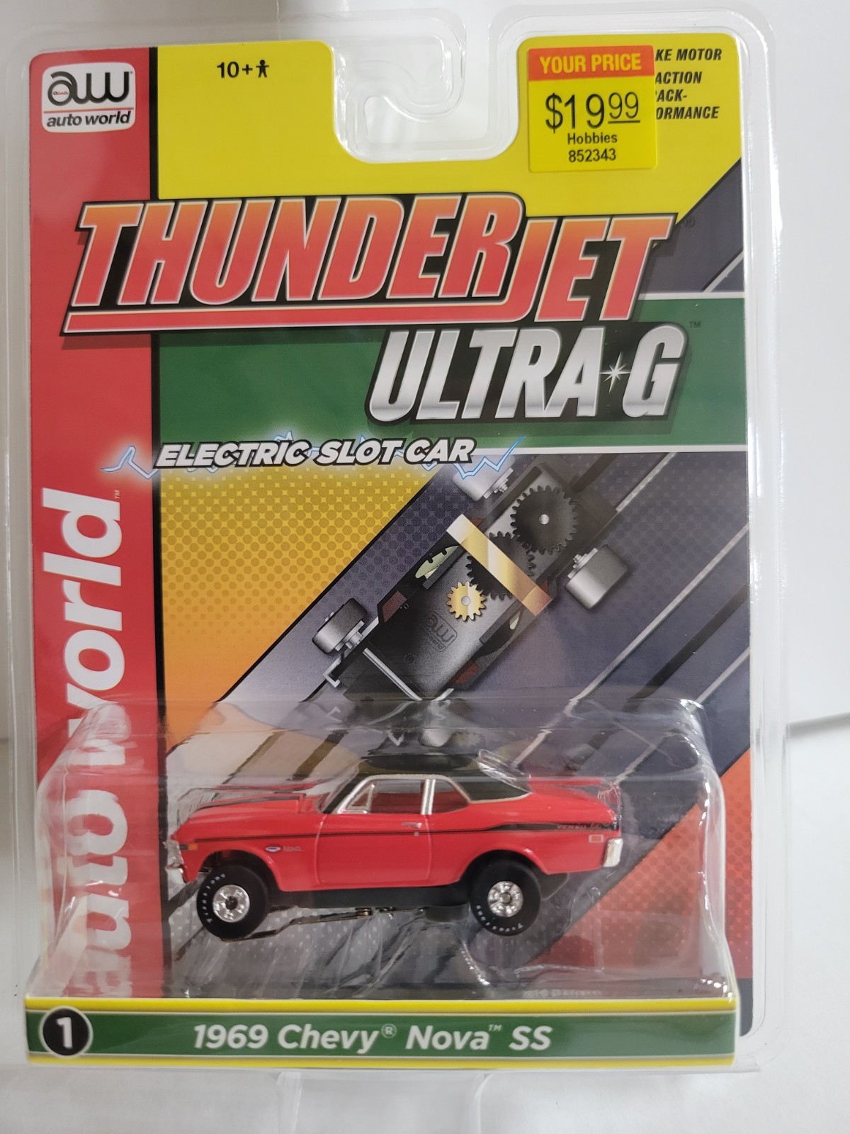 Auto World 1969 Chevy Nova SS HO Scale Slot Car SC411