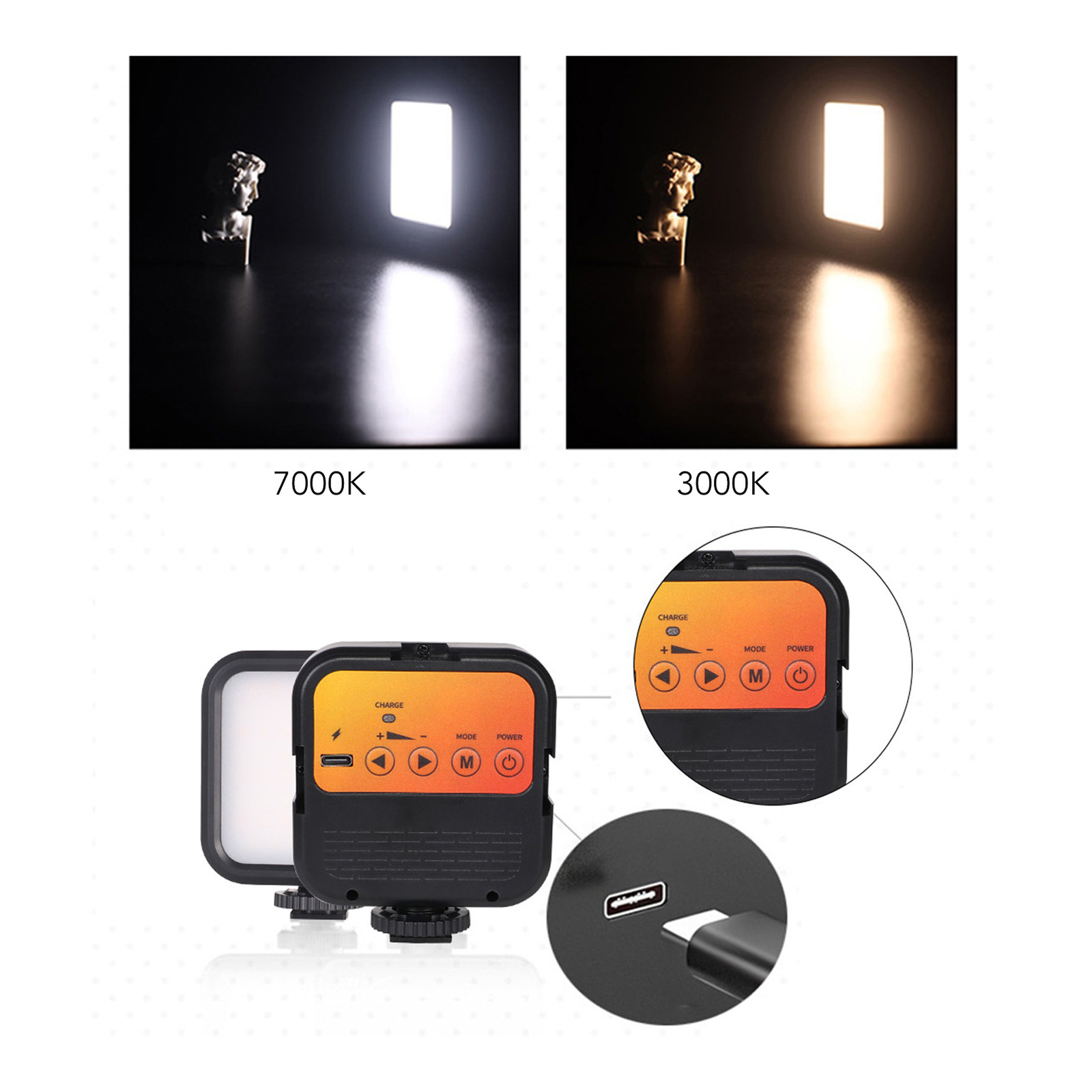 LED Camera Light Portable Camera Photo Light For Outdoor Photography Live St