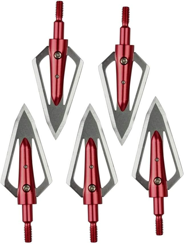 Archery 100 Grain Broadheads Arrowheads Tips for Compound Recurve bow Crossbow