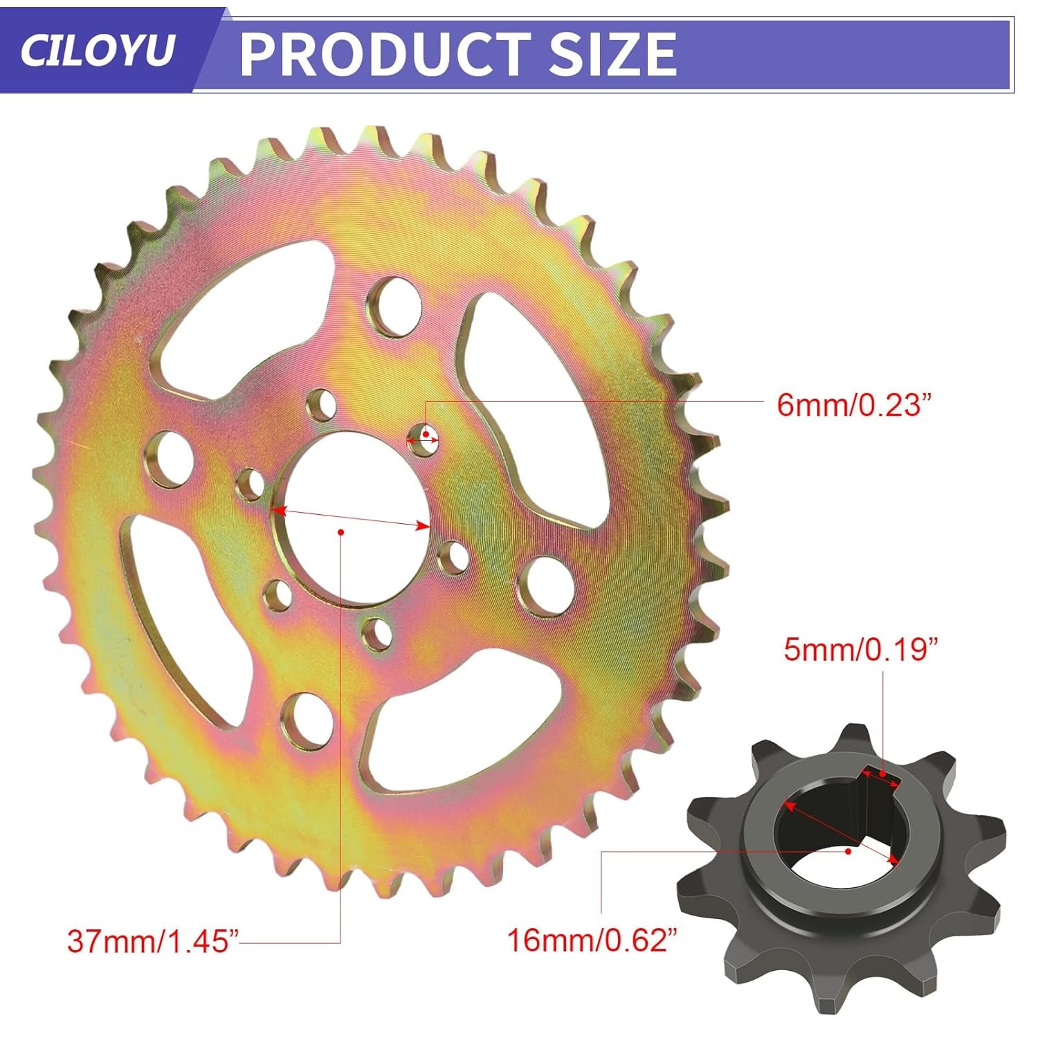 420 High Speed Rear Sprocket 40 Tooth Kit For CT100U CC100X DB30 Moto 80cc 105cc