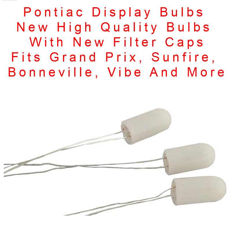 PONTIAC DELCO RADIO DISPLAY LIGHT BULBS FOR CD AND CASSETTE VIBE, GRAND PRIX 3PC