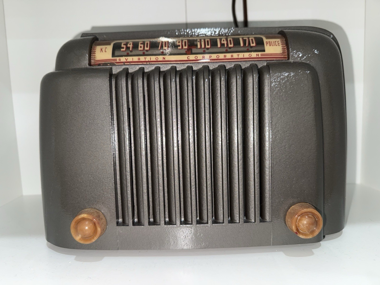 1946 Bendix Super Heterodyne Tube Radio 0526A KC Police Aviation WORKS
