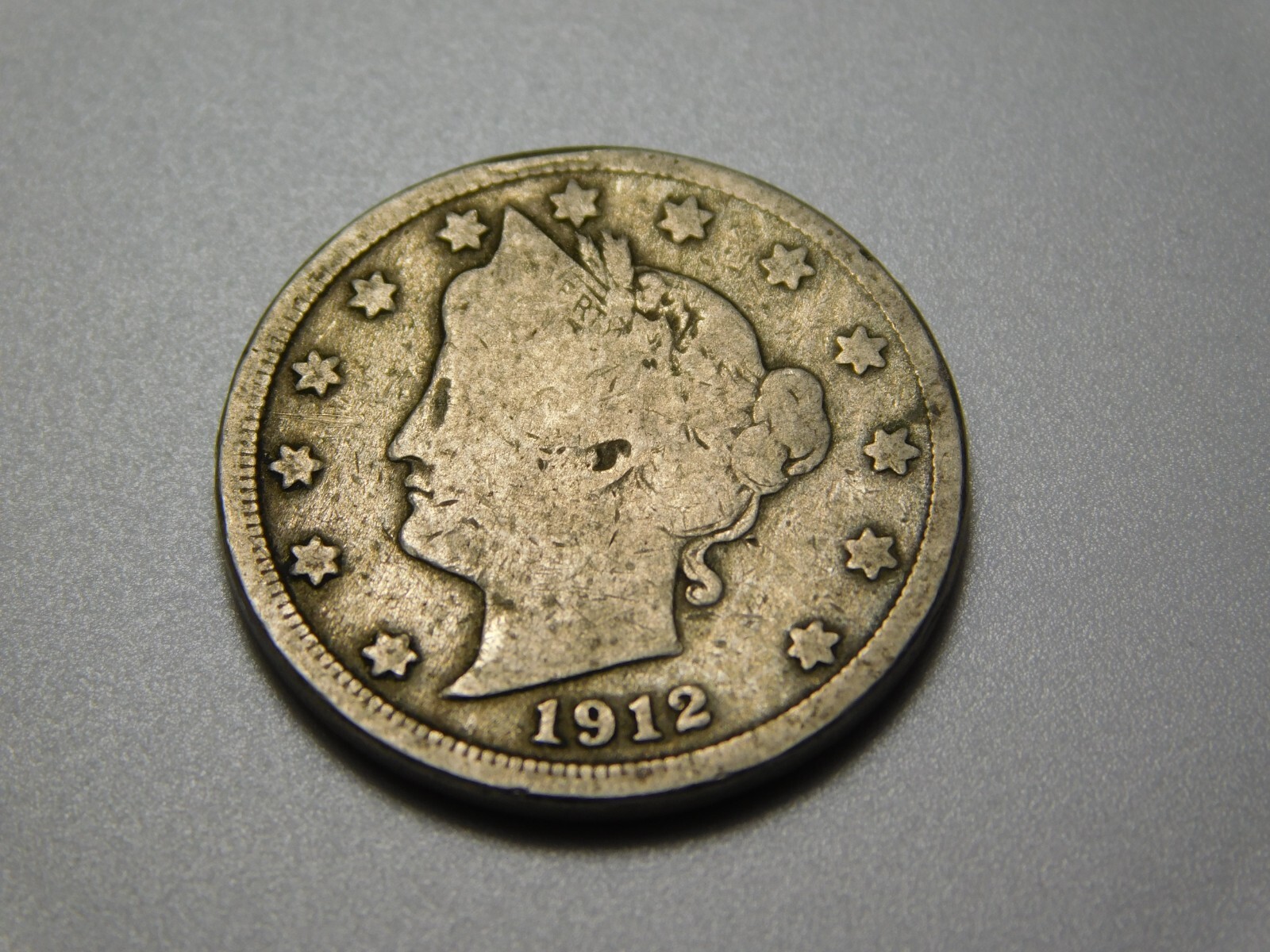 OLD US COIN 1912-D LIBERTY HEAD V NICKEL