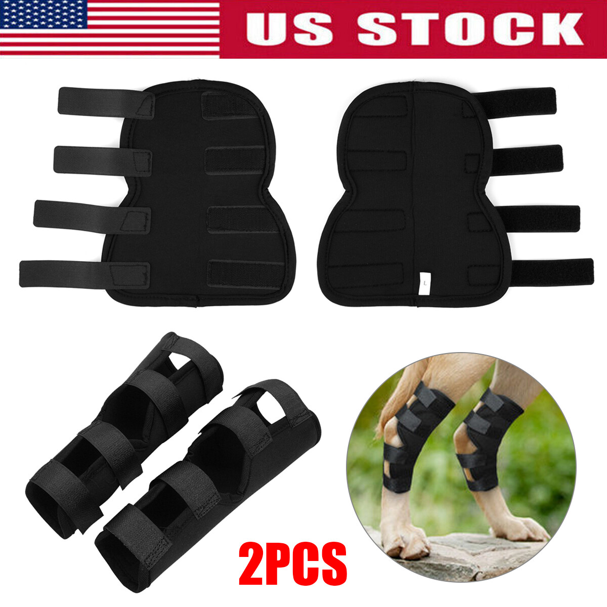 Dog Knee Brace Leg Brace for Sprain ACL Arthritis Joint Pet Dog Back Leg Support