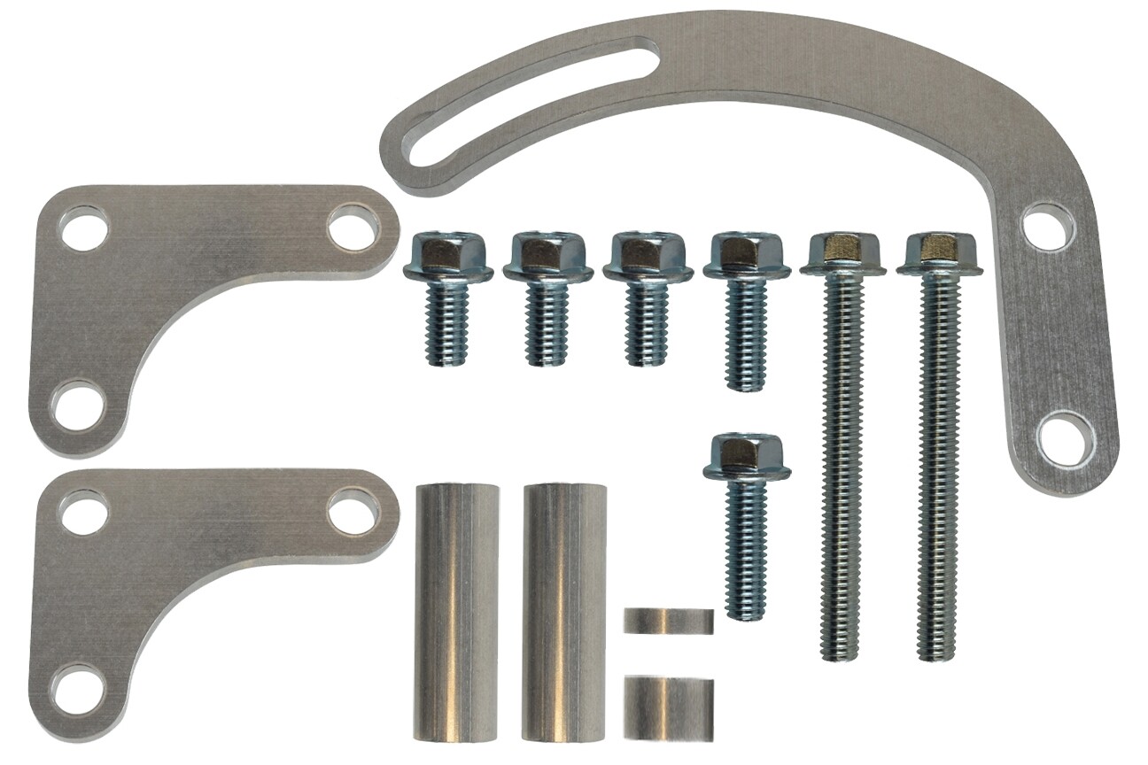 SBC Alternator Power Steering A/C Compressor Bracket Kit for Long Water Pump