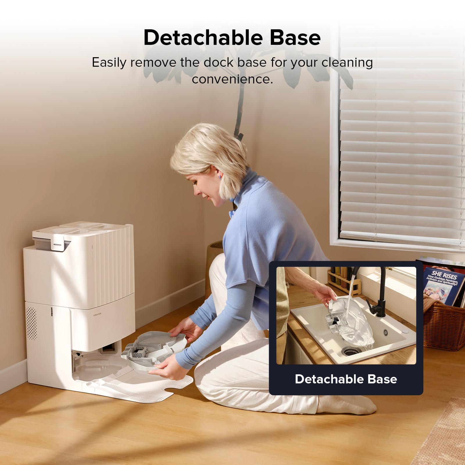 roborock Qrevo MaxV Vacuum Cleaner,Self-Washing & Drying - Certified Refurbished