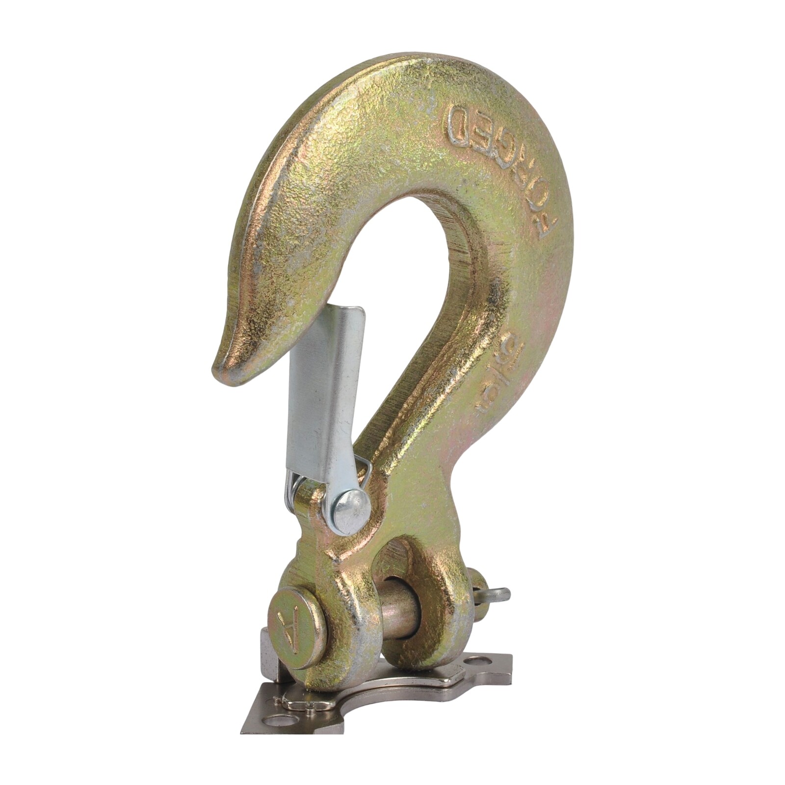 (2) 5/16" Grade 70 Steel Heavy Duty Forged Clevis Slip Hook With Safety Latch