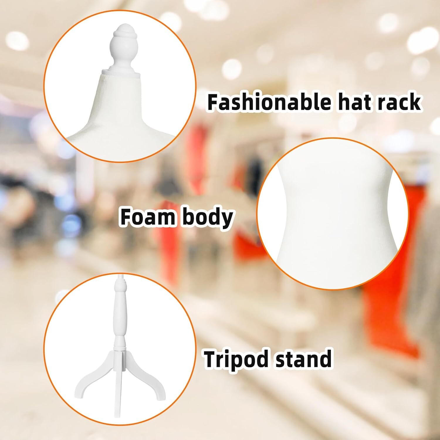 Female Dress Form Mannequin Tripod Stand for Sewing Dressmakers size 10-12