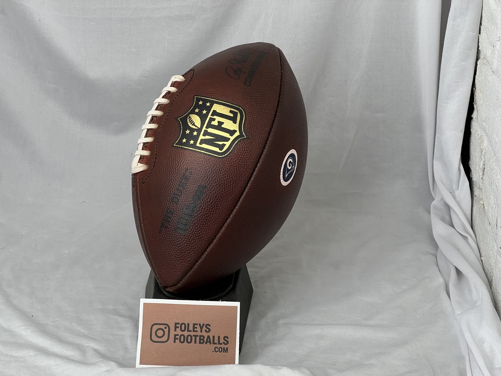 RAMS LOGO - NFL "The Duke" Wilson Football - Game Ball - Prepped & Conditioned