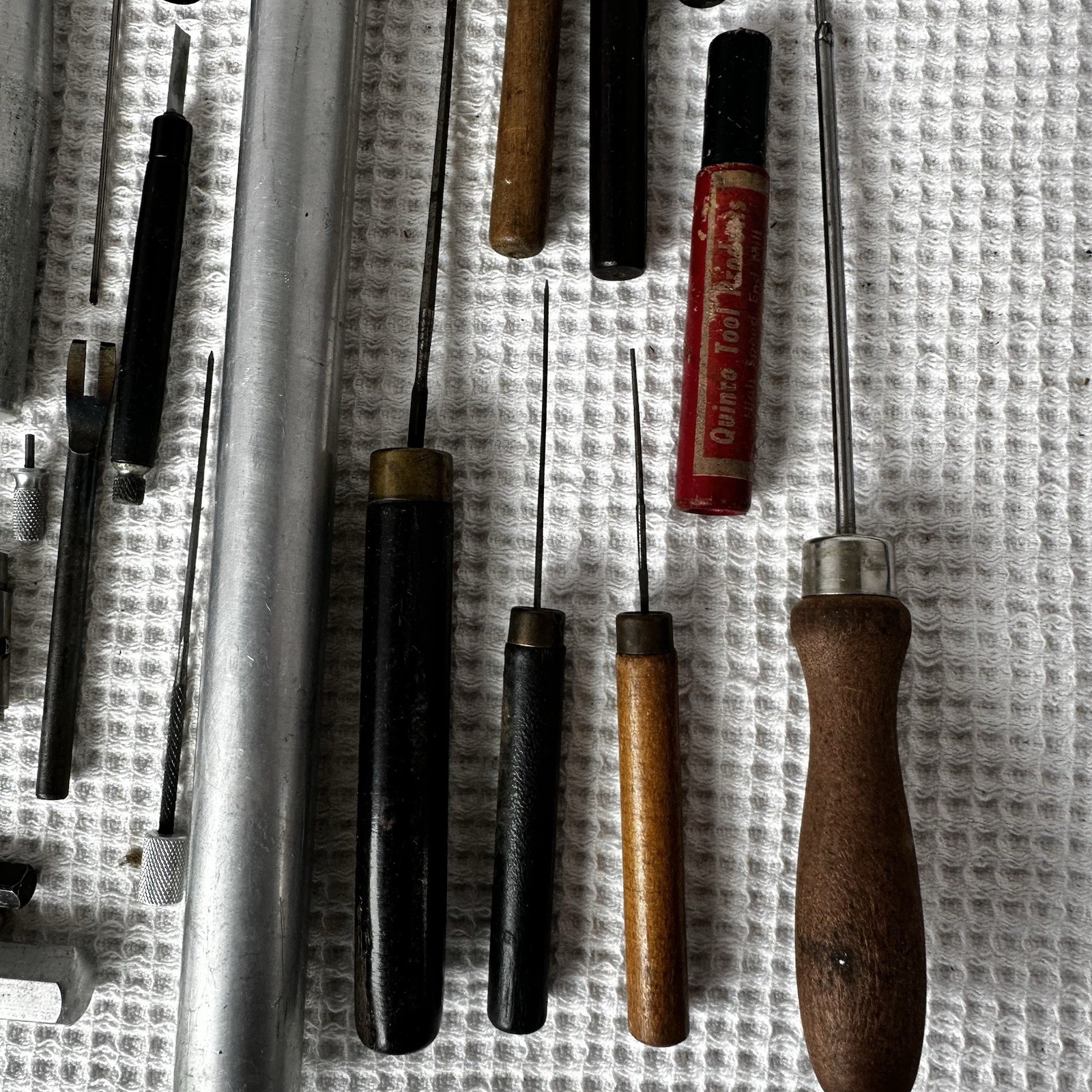 Machinist and Watchmaker Tools Lot 62 Piece End Mill Awl Saw Blades Drill Bits