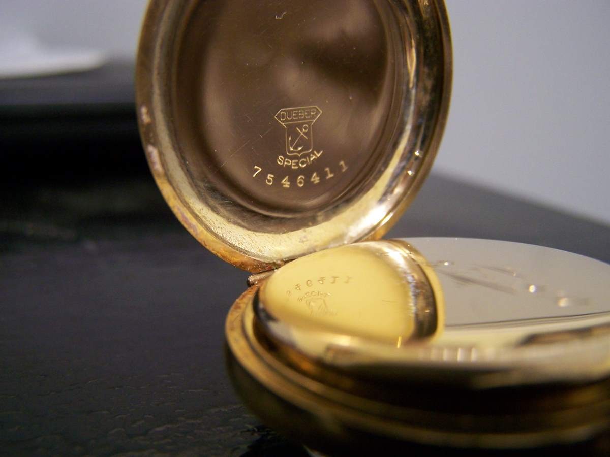 1911 Hampden Diadem 3/0s 15J Pocket Watch –Dueber Hunter Case