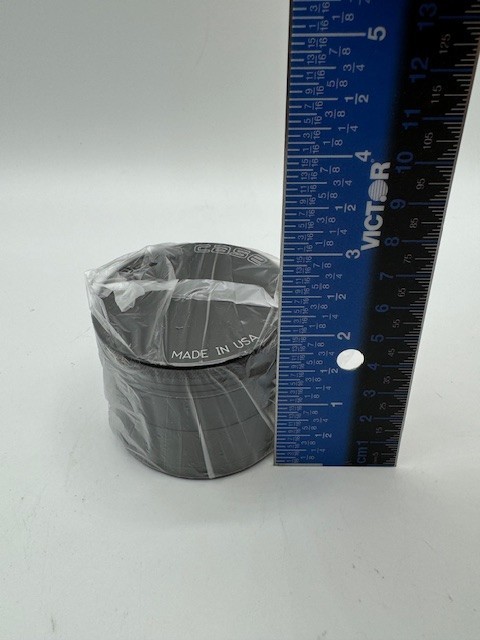 Space Case Magnetic Herb Grinder - Matte Black Aluminum - 4 pc Medium