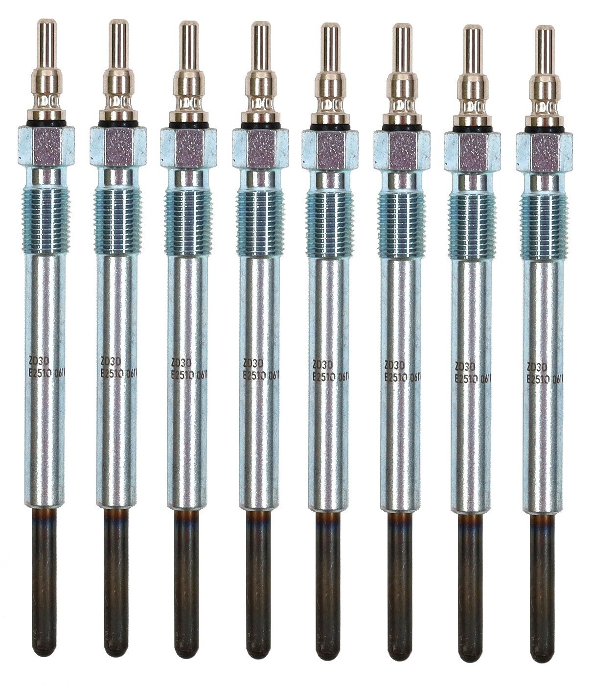 1994–2003 7.3L Powerstroke Glow Plugs Set 8 OEM Motorcraft ZD-30 /F4TZ-12A342-BA