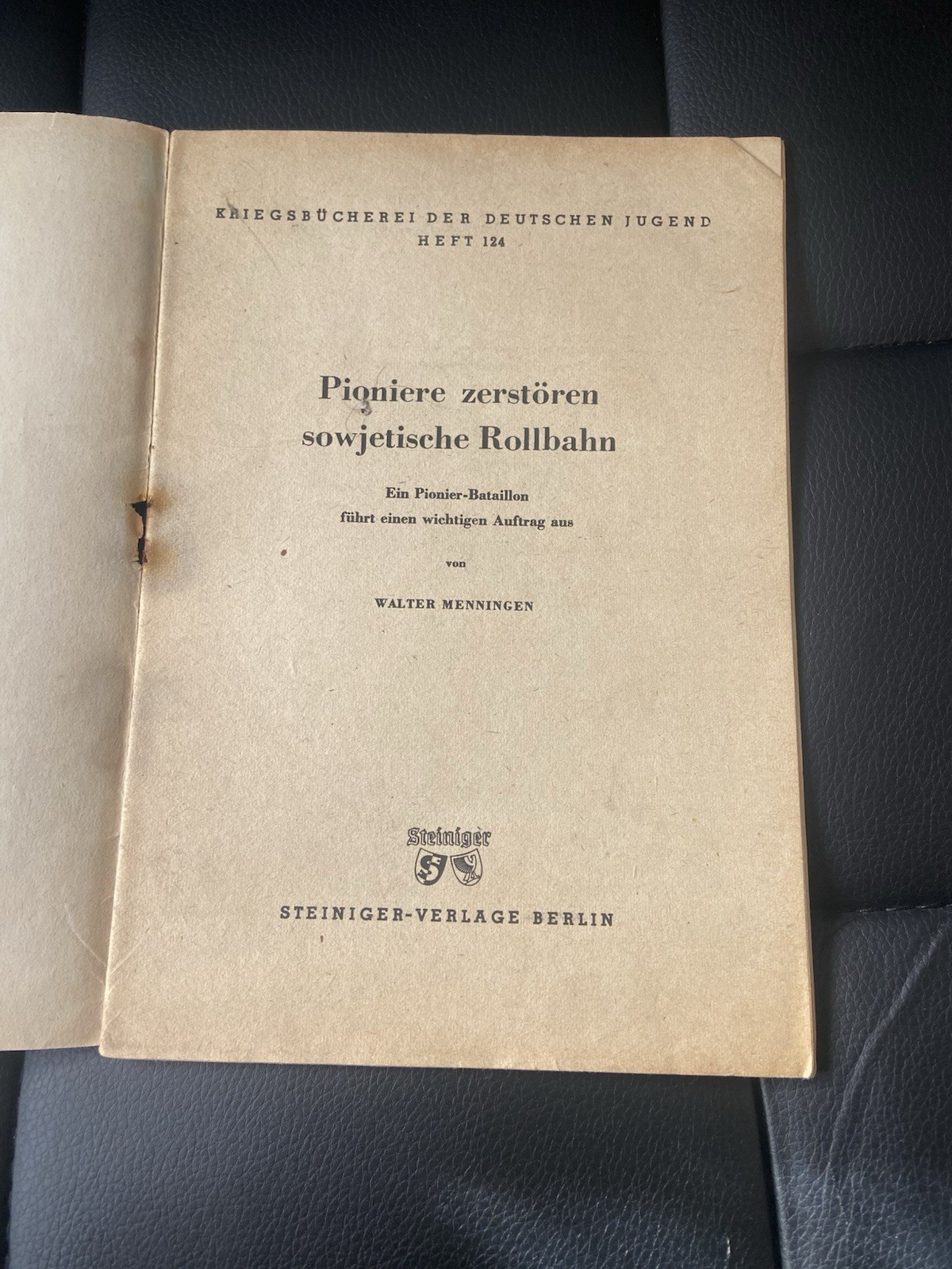 WW2 “ Kriegsbucherei Der Deutschmark Jugend” #124