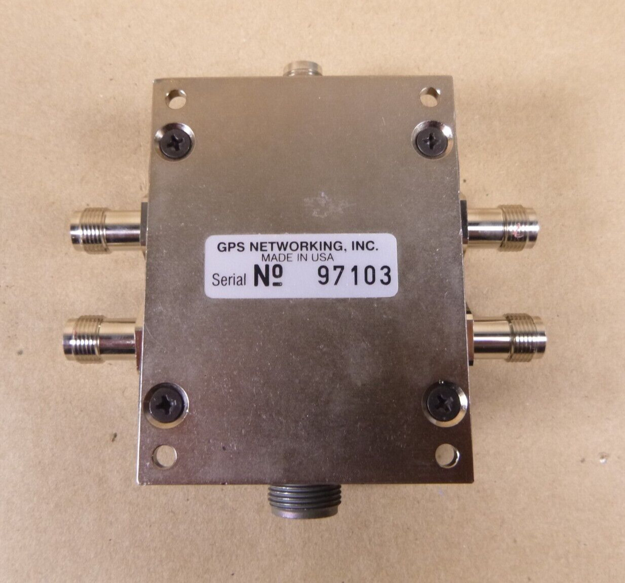 GPS Networking Active Antenna Splitter 1x4, MIL-NHIALDCBS1X4, Military Connector