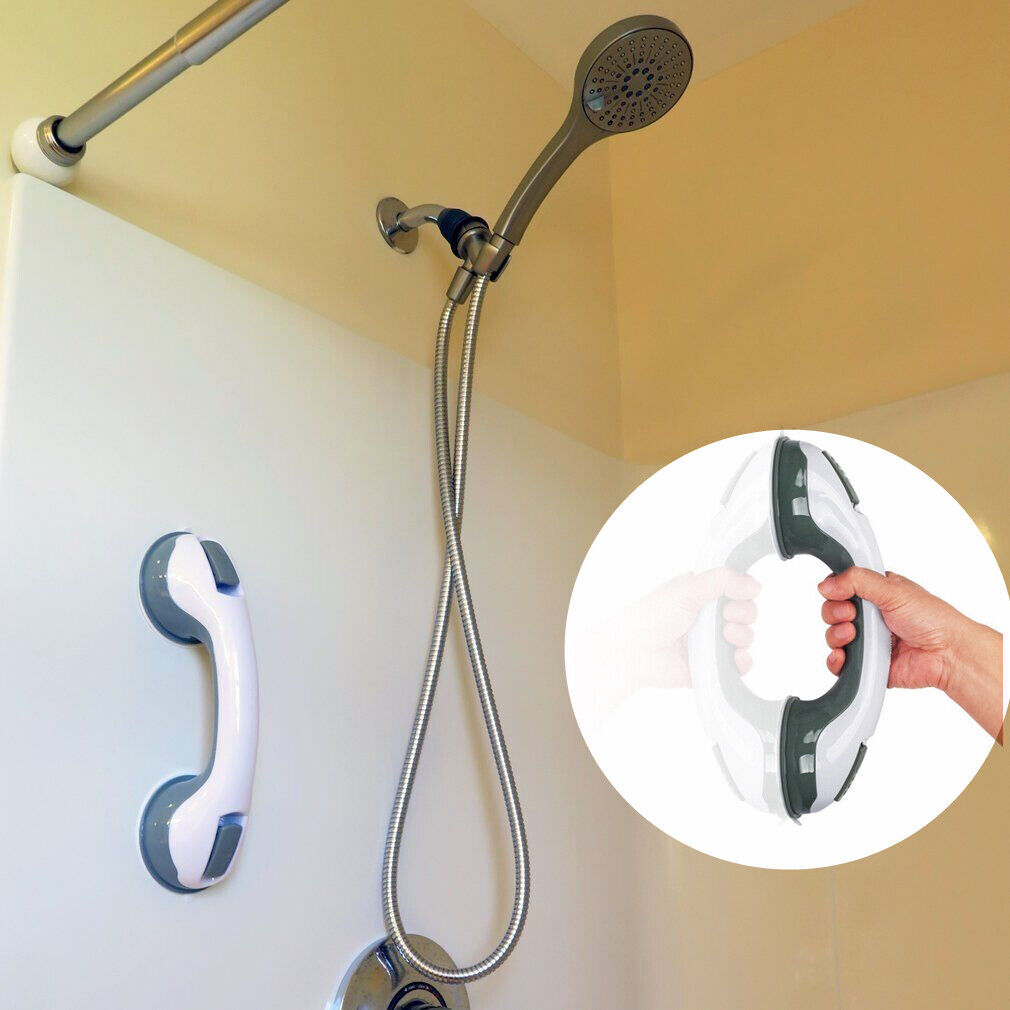 330LBS Shower Grip Handle Suction Cup Bar Bathroom Toilet Tub Rail for Elderly