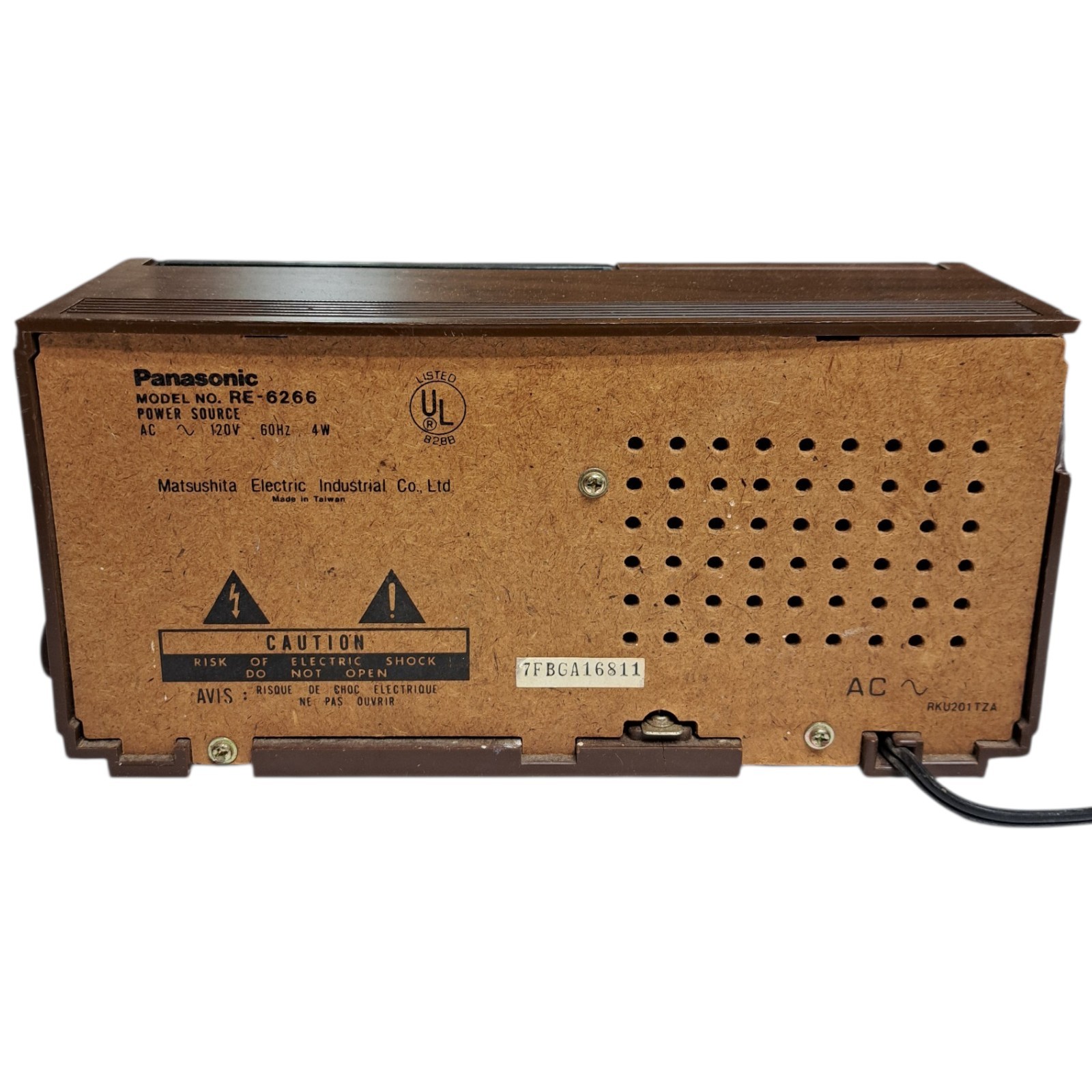 1970's Vintage Panasonic RE-6266 AM/FM 2-Band Radio Receiver Tested Works