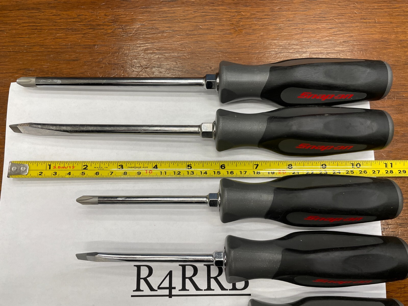 Snap-on Tools USA NEW 6PC Dark Titanium Soft Grip Screwdriver Lot Set SGDX60BDT