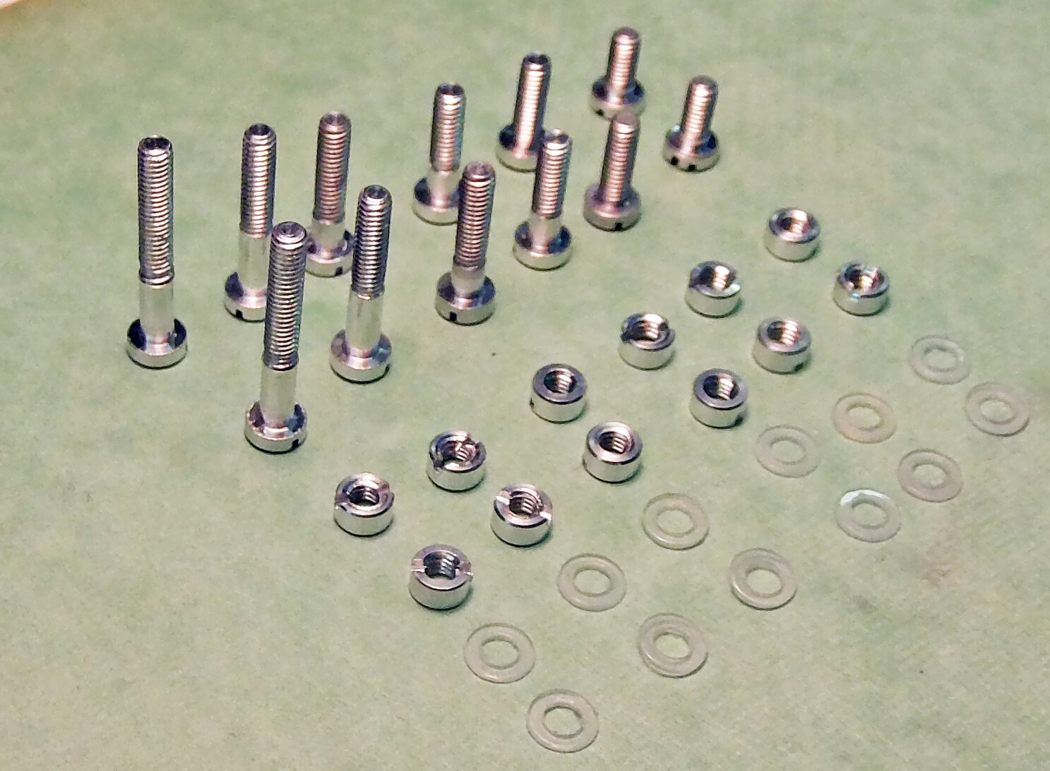 TURNTABLE CARTRIDGE SCREWS ALUMINUM ANTI-MAGNETIC NUTS BOLTS washers HEADSHELL