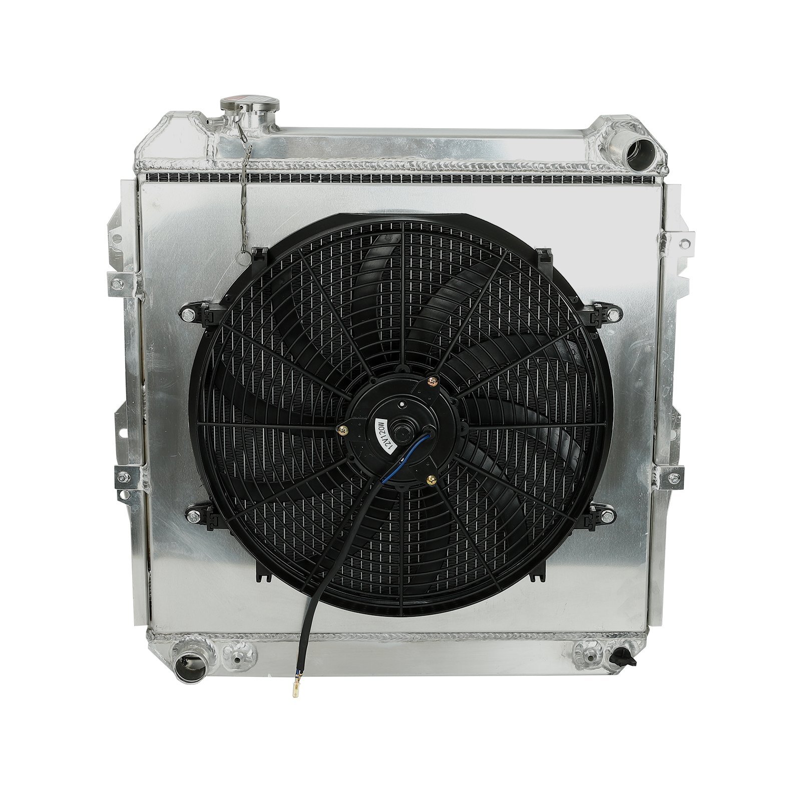 3 Row Radiator+Shroud Fan+Thermostat Relay For 1988-1995 Toyota 4Runner Pickup