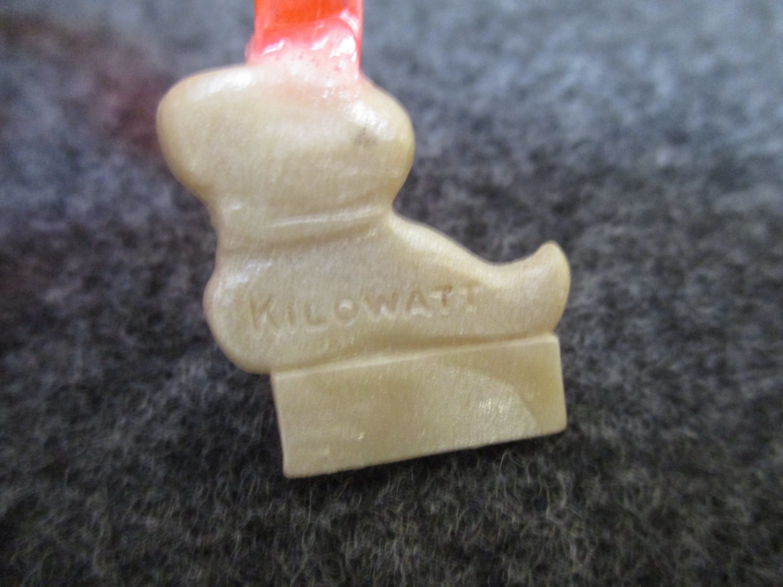 Vintage Reddy Kilowatt Plastic Figure Business Card Holder - No Stand