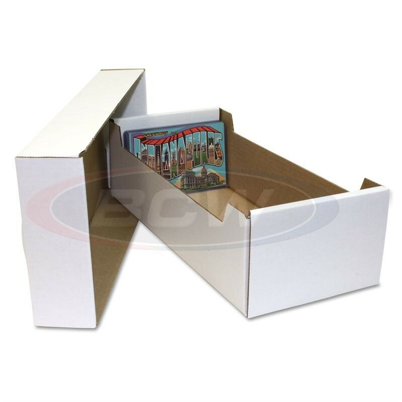 1 BCW Postcard / Topload Storage Box Durable Cardboard High Quality 1-BX-PCBOX