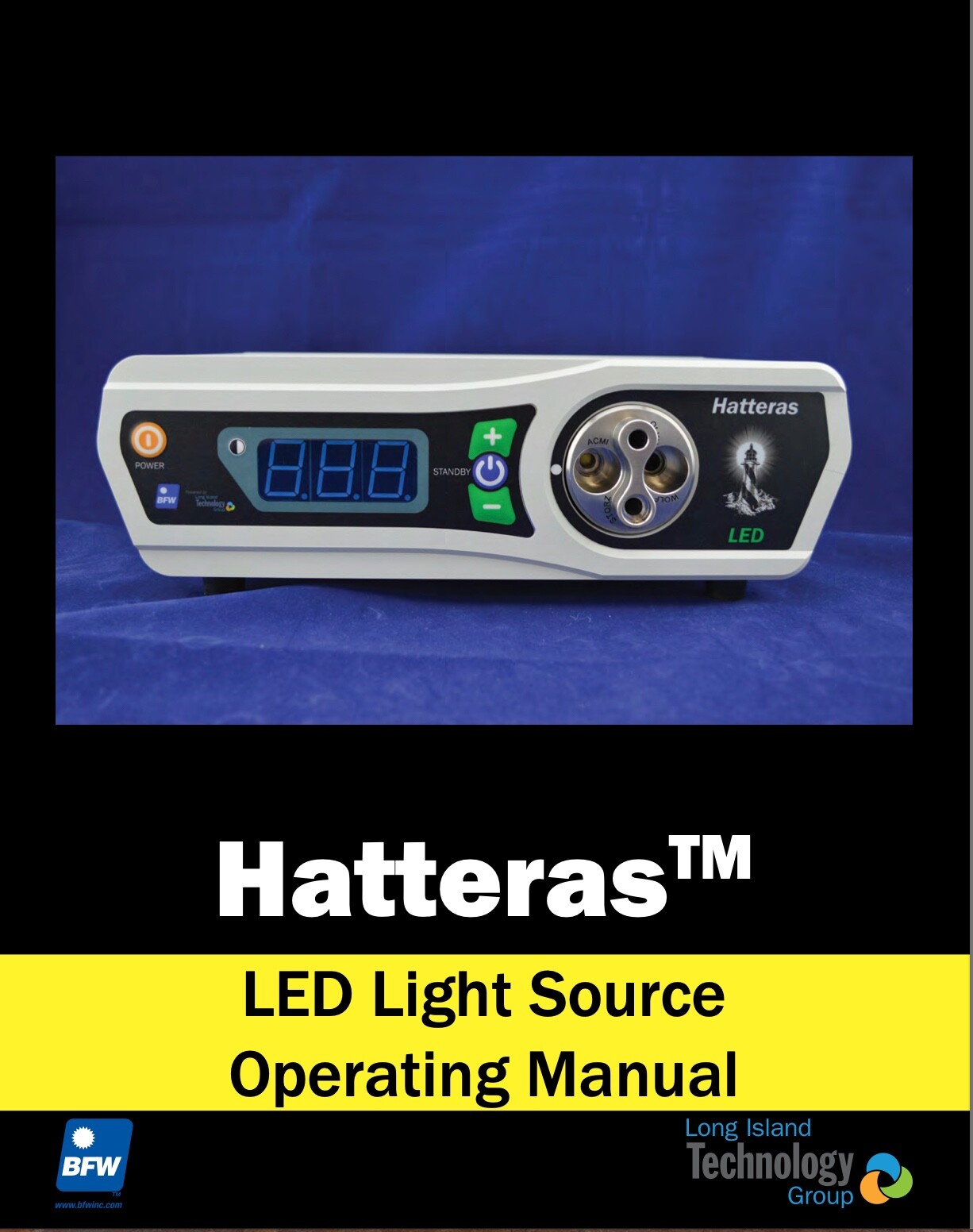 TESTED Long Island Technology Group Hatteras LED Light Source BFW 1600 + Manual