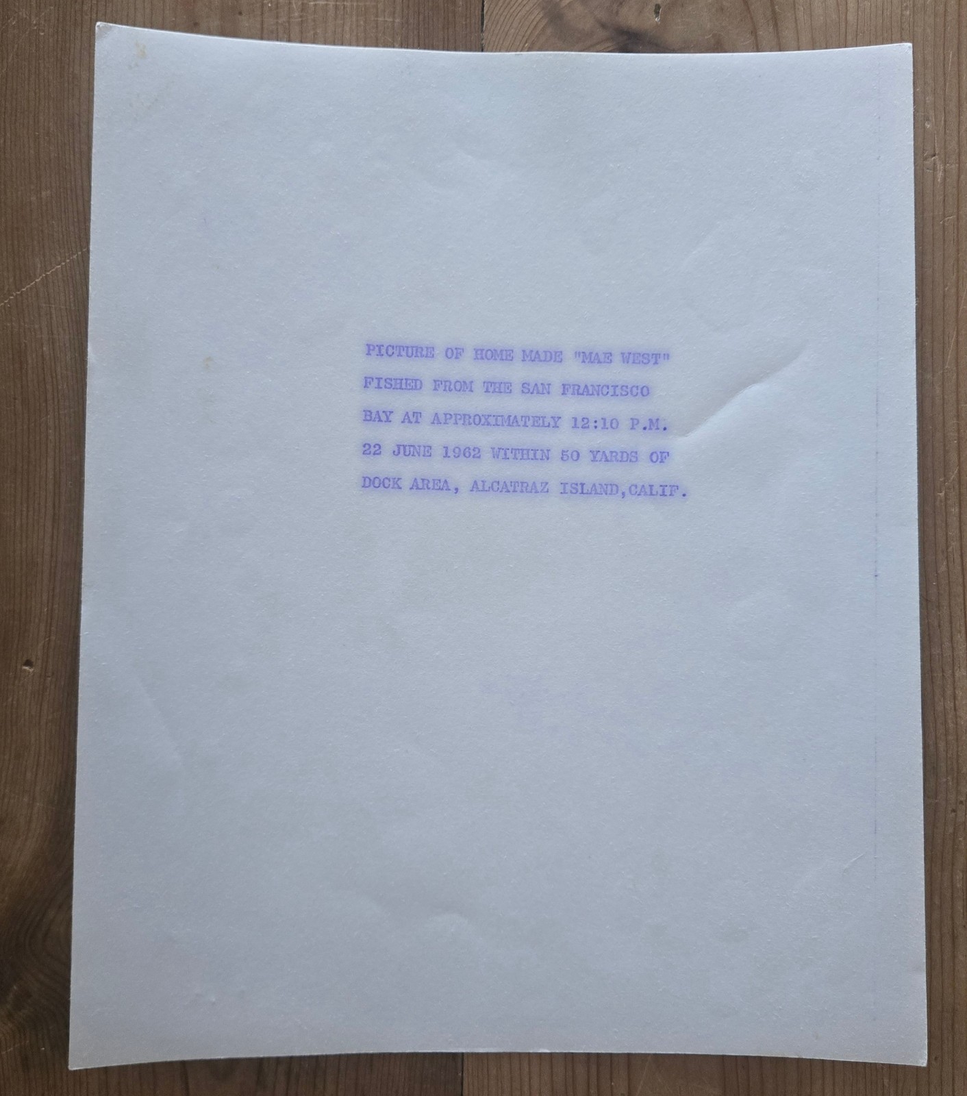 4 Original 1962 Escape from Alcatraz Photos - Prison Cell, Vent, Life Vest