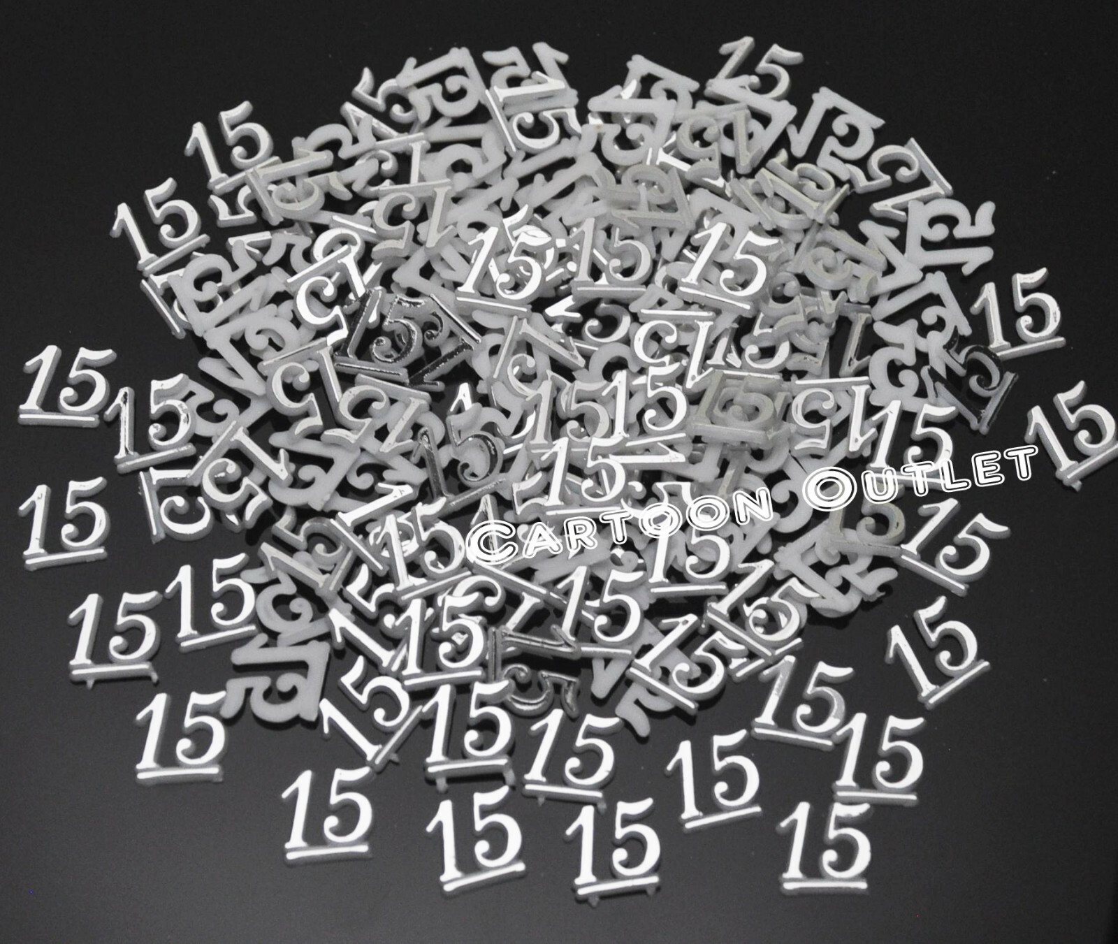 144 PC # 15 SIGNS FAVORS RECUERDOS DE QUINCE ANOS QUINCEANERA MINI PLAQUES SILVE