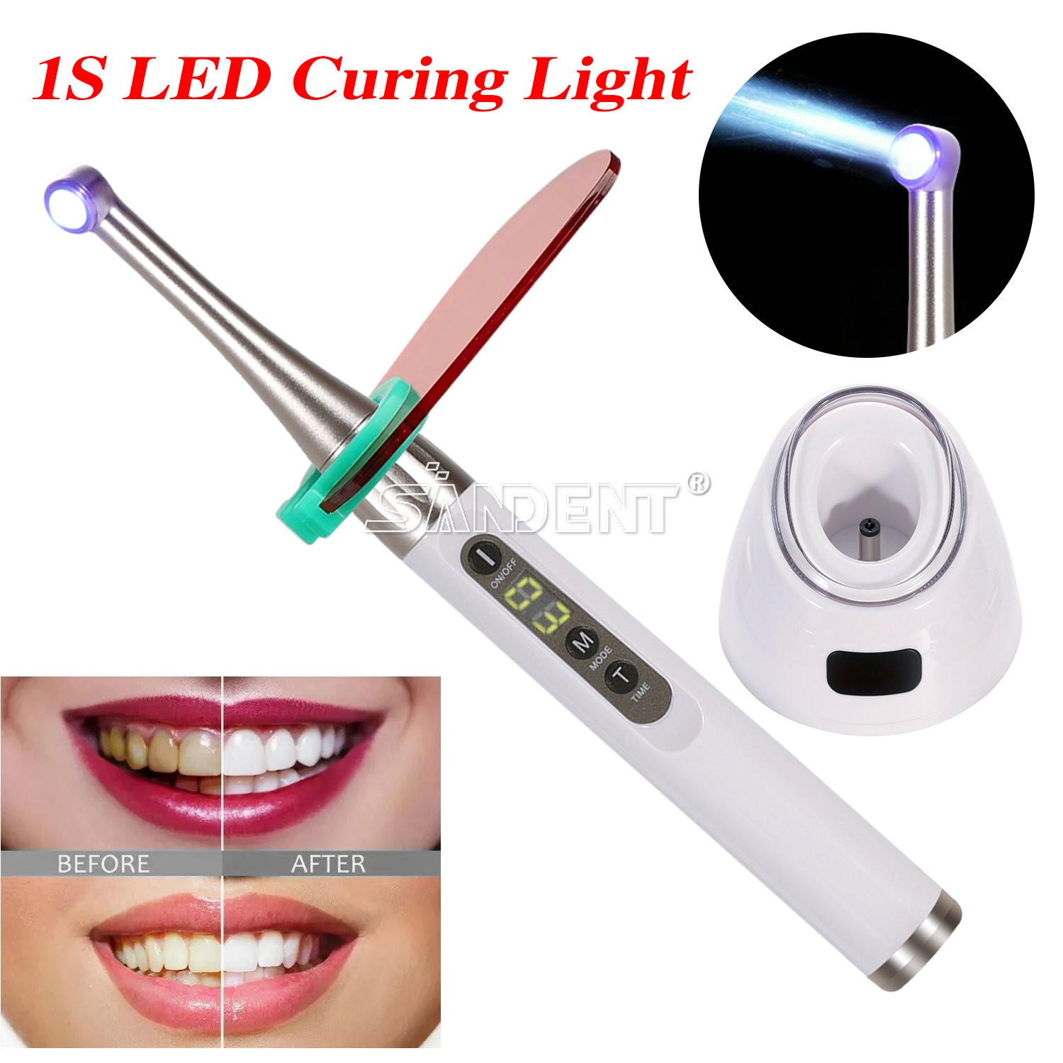 Woodpecker Style Dental iLed Max 1 Second Curing Light LED Curing Lamp 2600mw/cm