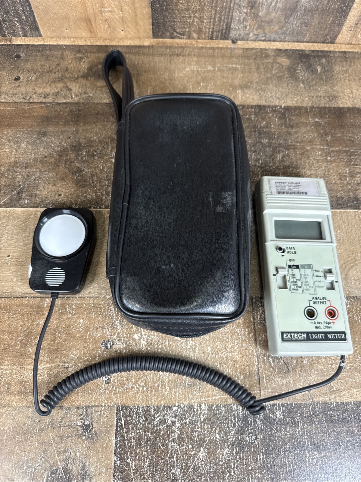 Extech 401025 Light Meter Digital Foot Candle Handheld Lux Fc Analog with Bag