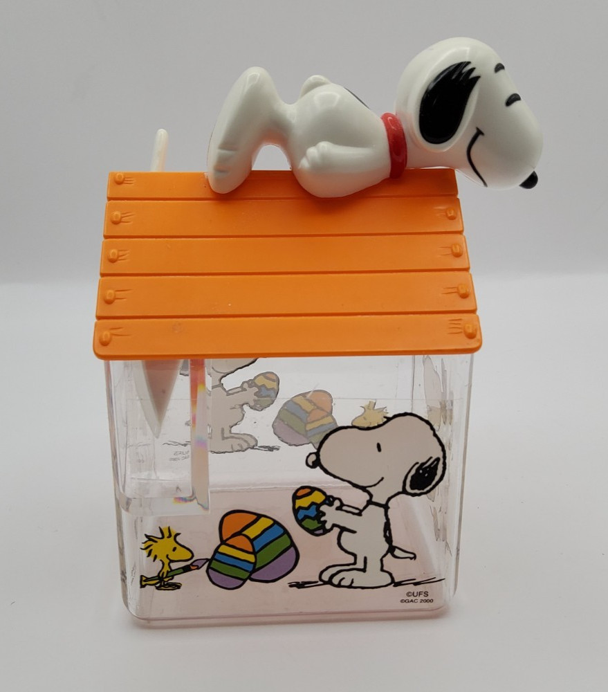 Snoopy Easter House Treat Box 2000 Peanuts Storage Candy Container Woodstock Rar