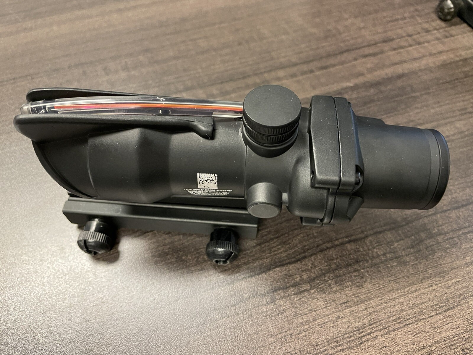 4x32 Fiber Optic Scope Crosshair Reticle RED Weapon Sight ACOG Clone + 2 gifts