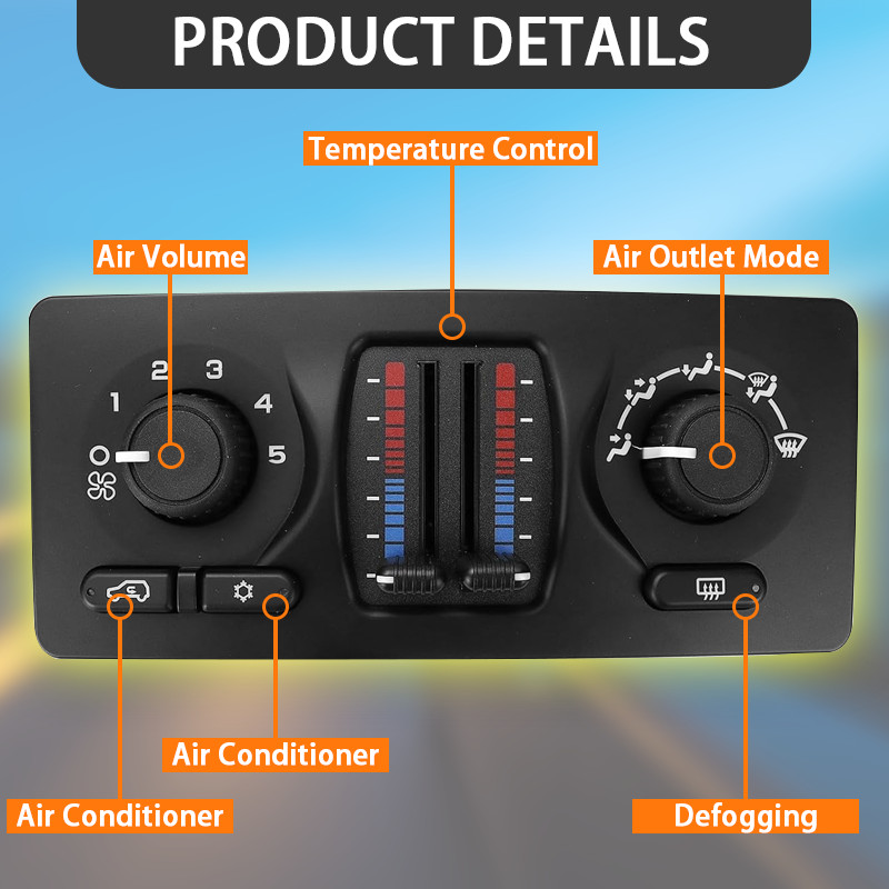 For 02-09 Chevrolet Silverado Cadillac AC Heater Climate Control Module 599210XD