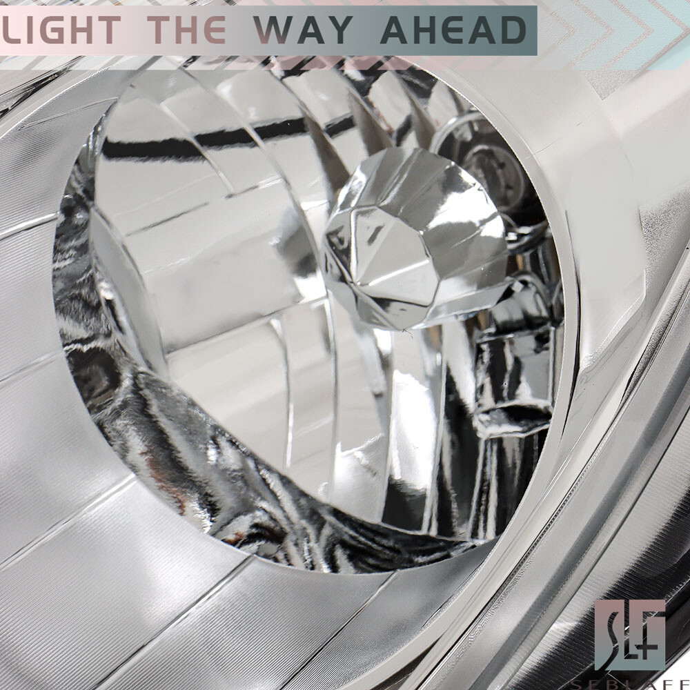For 2010-2015 Chevy Equinox LT/LS Headlight Halogen Type LH + RH Chrome