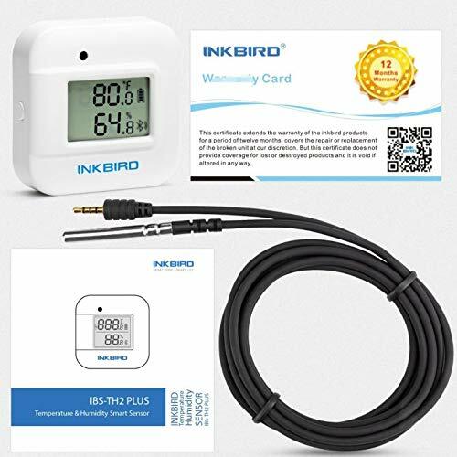 Inkbird Smart Thermometer Temperature Humidity Monitor Hygrometer External Probe