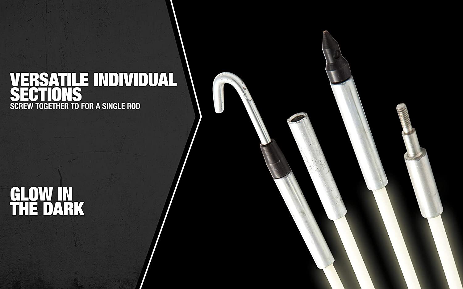 Southwire FS12 12-ft Fiberglass Glow In The Dark Fish Sticks Pole