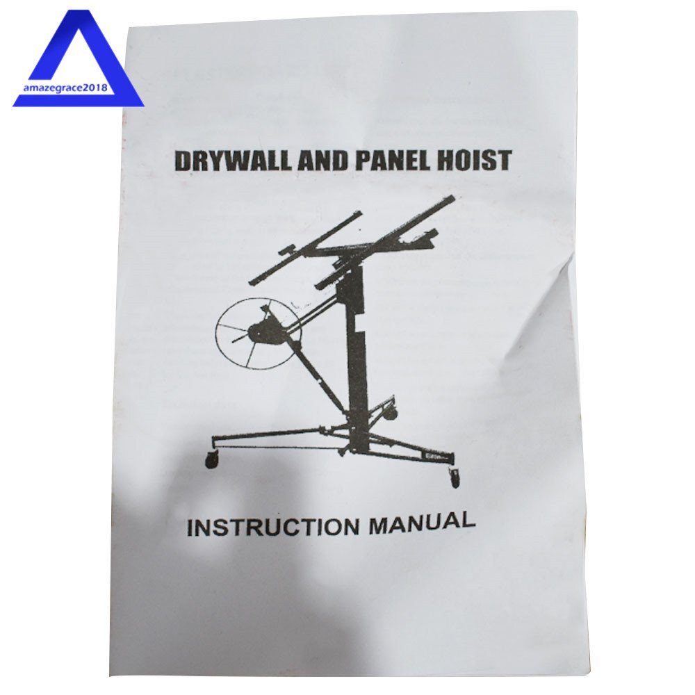 16FT Drywall Lift Plasterboard Panel Sheetrock Hoist Lifter Carrier Safety Lock