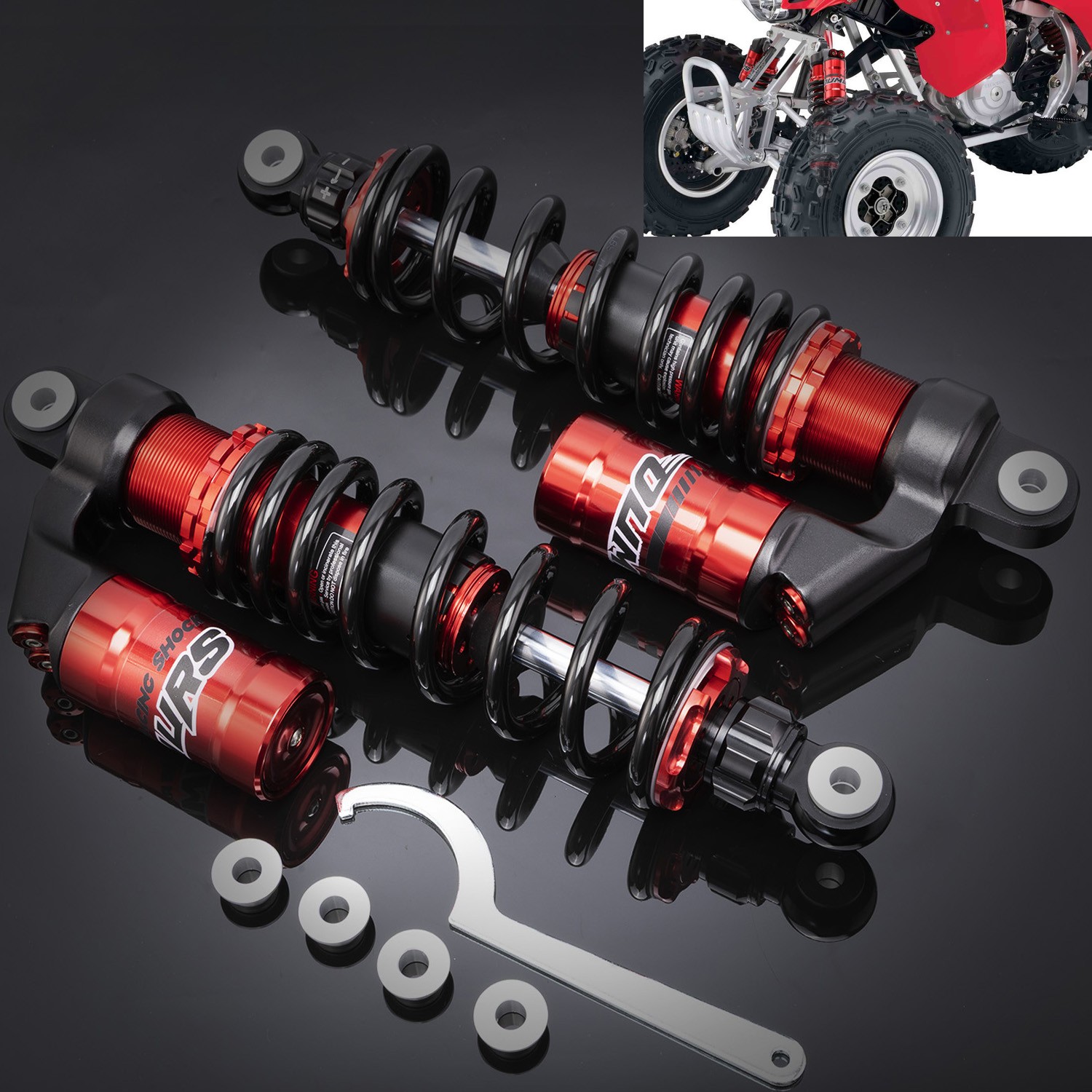 FOR 1993-2006 HONDA SPORTRAX 300EX TRX300EX STAGE 3 FRONT AIR SHOCKS ABSORBERS