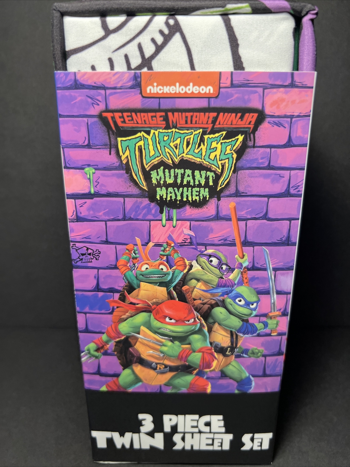 Teenage Mutant Ninja Turtles Mutant Mayhem Kids Twin Sheet Set 3Pcs Nickelodeon